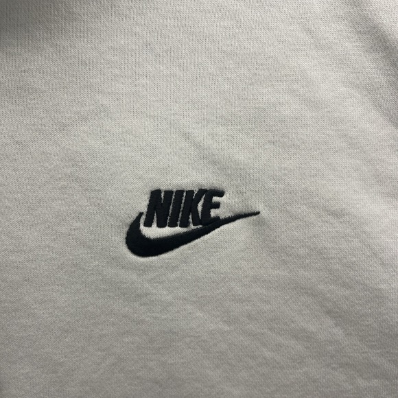 Nike Hoodie Adult Large White Sweatshirt Embroidered Logo Sportswear Active Gym - Picture 6 of 16